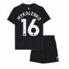 Everton Vitaliy Mykolenko #16 Tredjedraktsett Barn 2025-26 Kortermet (+ korte bukser)